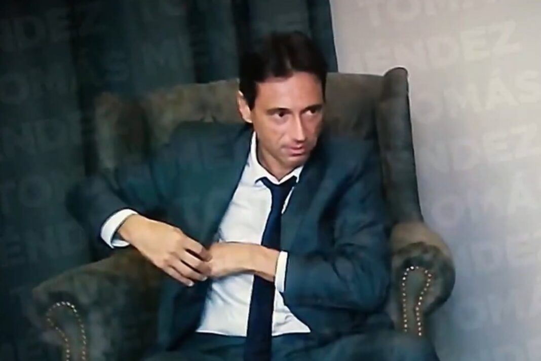 Captura de pantalla del informe de Telenueve Denuncia sobre las grabaciones de Marcelo Moretti.